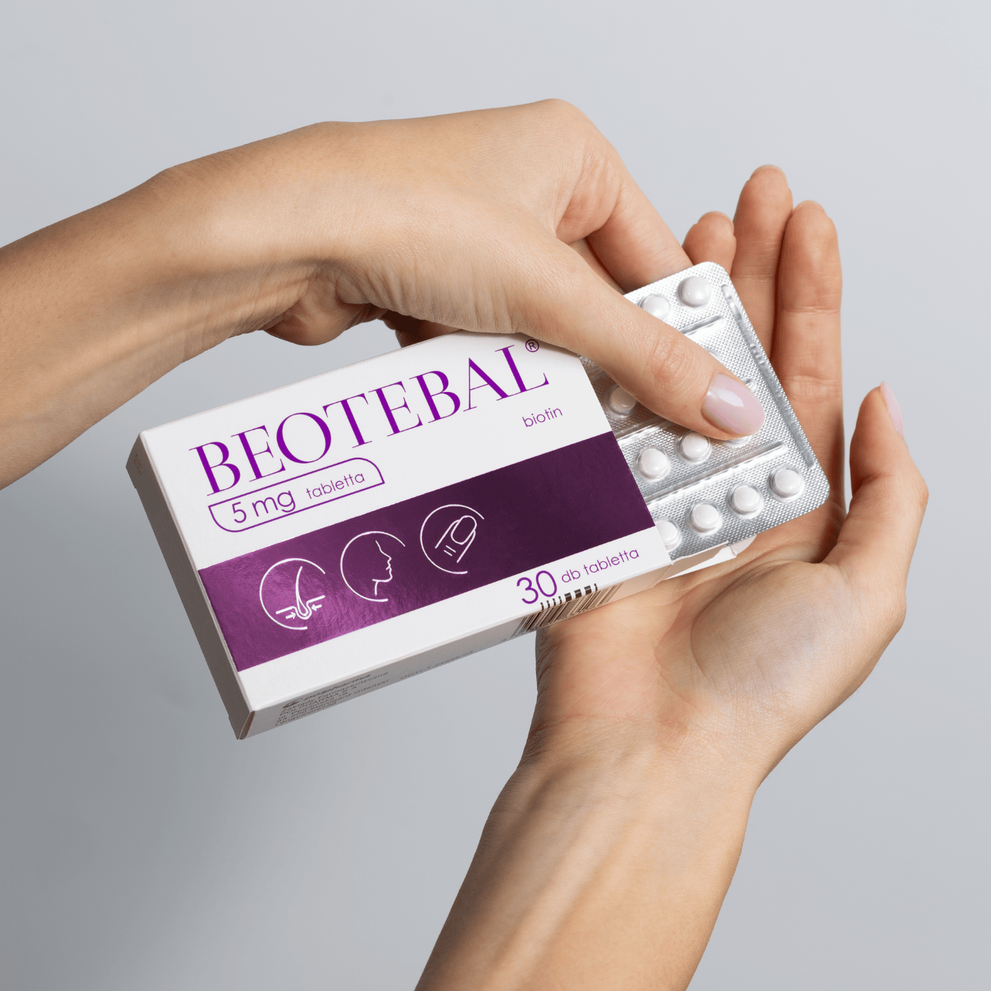 Beotebal 5 mg packshot hand